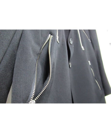 19ss yohji yamamoto pour homme デザインファスナー ジャケット（HH-J31-100）