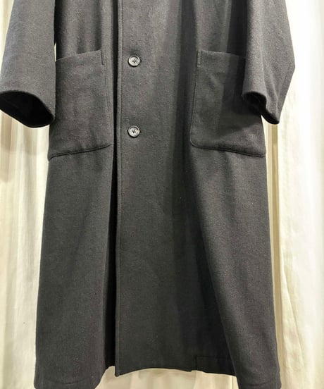 2022AW yohji yamamoto pour homme ツイルフランネル ラウンドカラー コート（HE-C08-105）