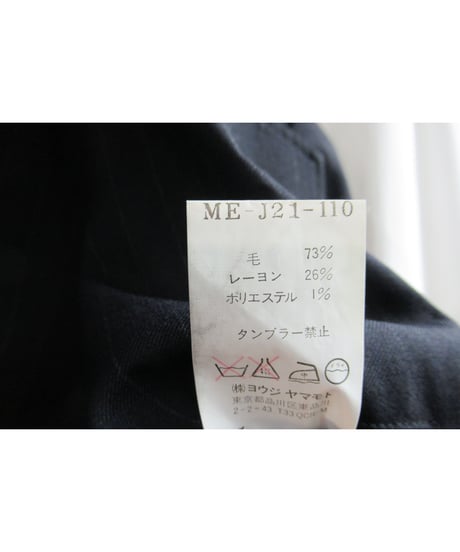 02aw Y's for men yohji yamamoto ストライプデザインジャケット ME-J21-110