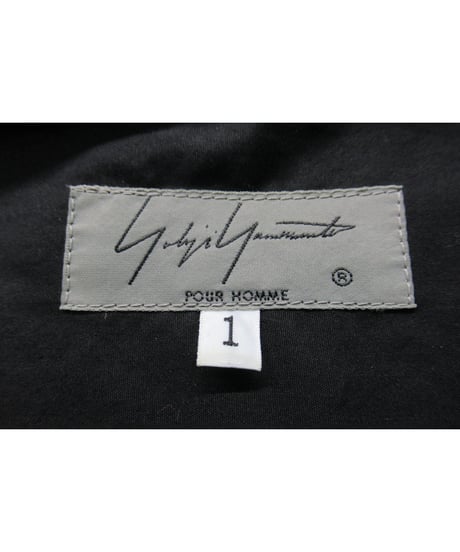 19ss yohji yamamoto pour homme ポケットデザイン ロングブラウス（HH-B49-020）