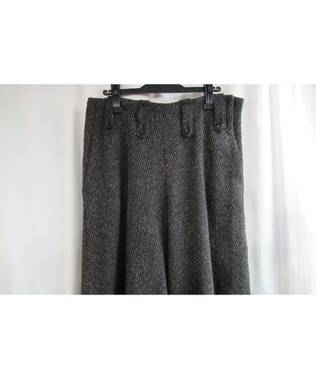 Y’s yohji yamamoto ツイード ボックスワイドパンツ YL-P30-138