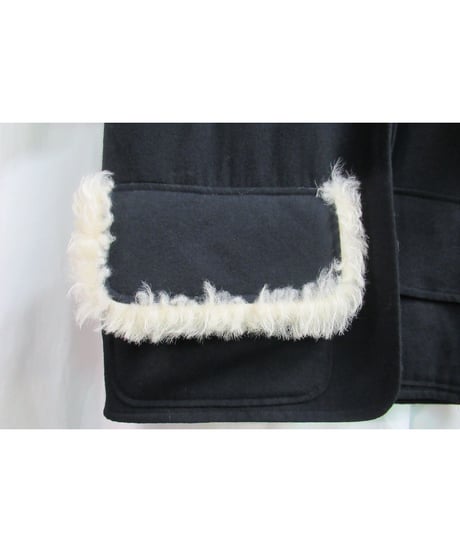 02aw yohji yamamoto femme ビッグポケットデザインロングジャケット FM-J12-126