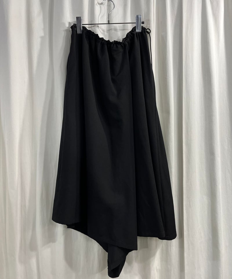 Yohji Yamamoto ブラック スカート付きパンツ Ground Y ウールギャバジン3WAYスカートパンツ - Ka na ta,Yohji