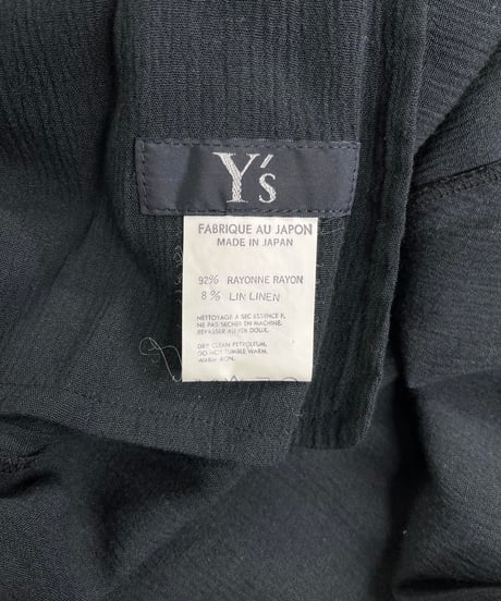 Y's yohji yamamoto ノ－スリーブ デザインワンピース（YB-D03-201）