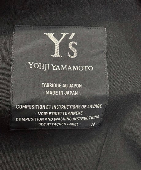 Y's yohji yamamoto デザインジャケット（YX-J02-100）
