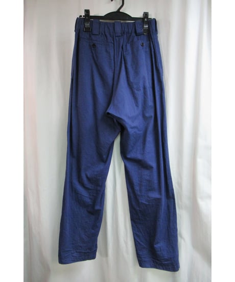 14ss yohji yamamoto pour homme 紺 ゴムシャーリングコットンパンツ HG-P77-048