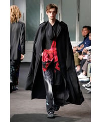 2019SS yohji yamamoto pour homme プリント レーヨンマント（HH-C04-212）