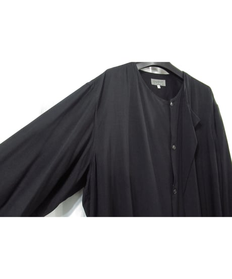 17ss yohji yamamoto pour homme フロントレイヤードデザインブラウス（HD-B61-213）