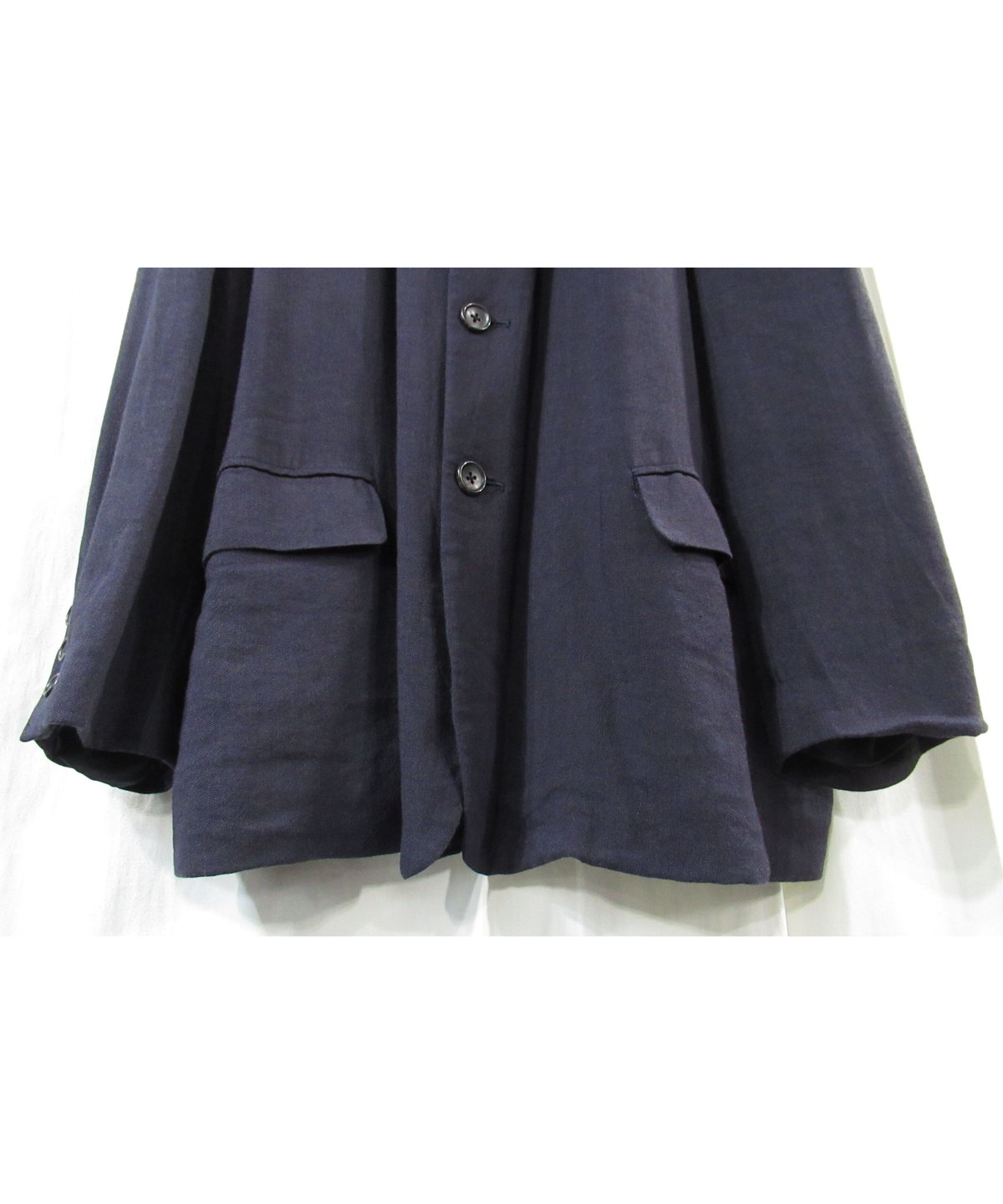 ヴィンテージ Yohji Yamamoto ピークドラペルジャケット 春夏 S ヴィンテージ Yohji Yamamoto ピークドラペルジャケット 春夏 S