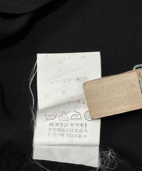 Y's for men yohji yamamoto レーヨン 開襟半袖シャツ（M-B-200xxx）
