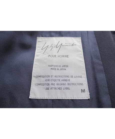 1995aw yohji yamamoto pour homme vintage 鹿鳴館 紺 デザインジャケット（HE-J19-129）