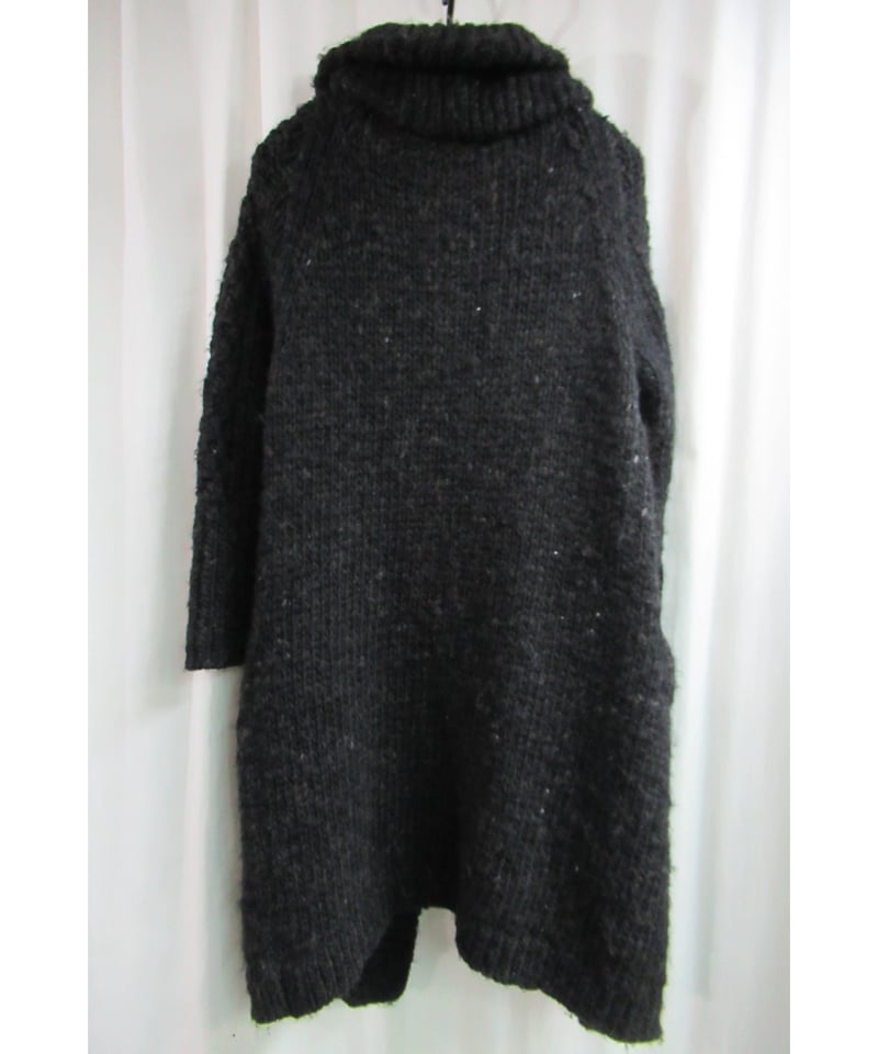 Yohji Yamamoto ブラックローゲージカーディガン Yohji Yamamoto