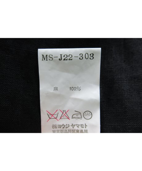 Y’s for men yohji yamamoto パチポケットデザイン 麻 ジャケット（MS-J22-303）