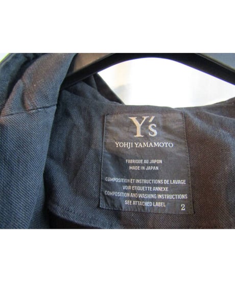 Y's yohji yamamoto フード付ロングジャケット YN-J08-012