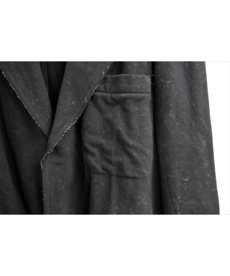 99aw yohji yamamoto pour homme vintage 黒 切りっぱなし加工ジャケット HN-J62-007