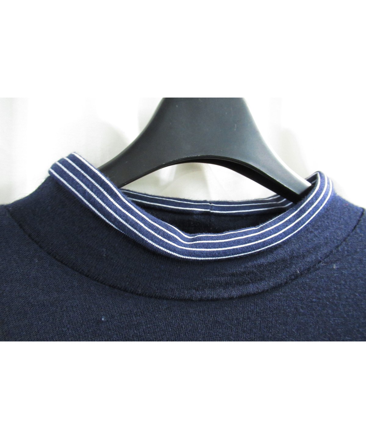 Y's for men カットオフハイネック細ボーダーリブTシャツ カットソー タートルネック Archive Yohji Yamamoto Pour Homme Y's for men カットオフハイネック細ボーダーリブTシャツ カットソー