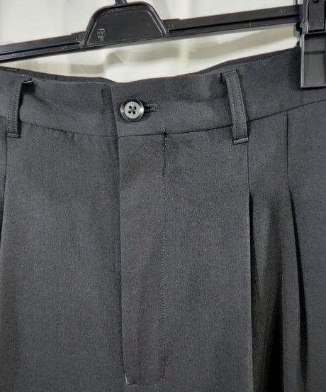 14AW yohji yamamoto pour homme 黒 デザインパンツ  （HF-P15－100）