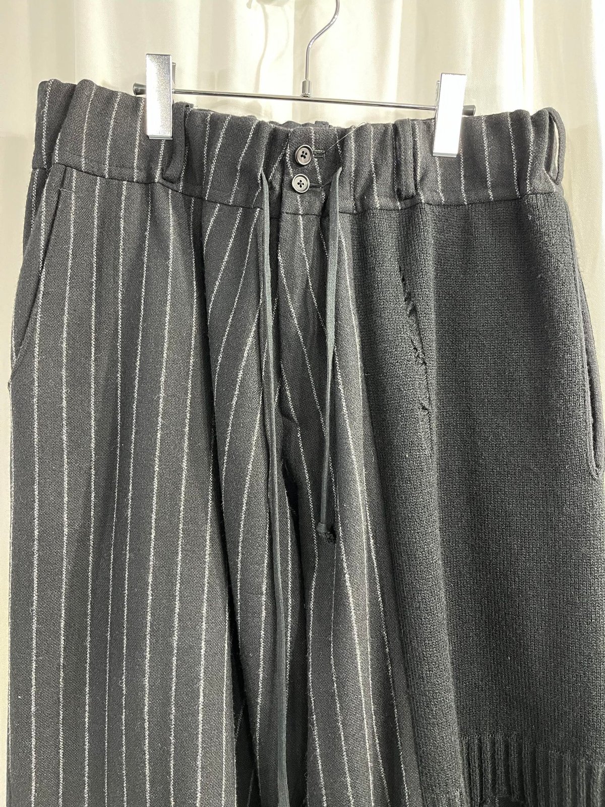 S'YTE yohji yamamoto ダメージニット切替ストライプパンツ(UV S'YTE yohji yamamoto ダメージニット切替ストライプパンツ(UV