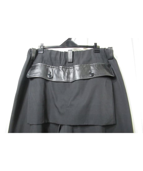 96aw yohji yamamoto pour homme vintage バックポケットデザイン テーパードパンツ（HG-P38-806）