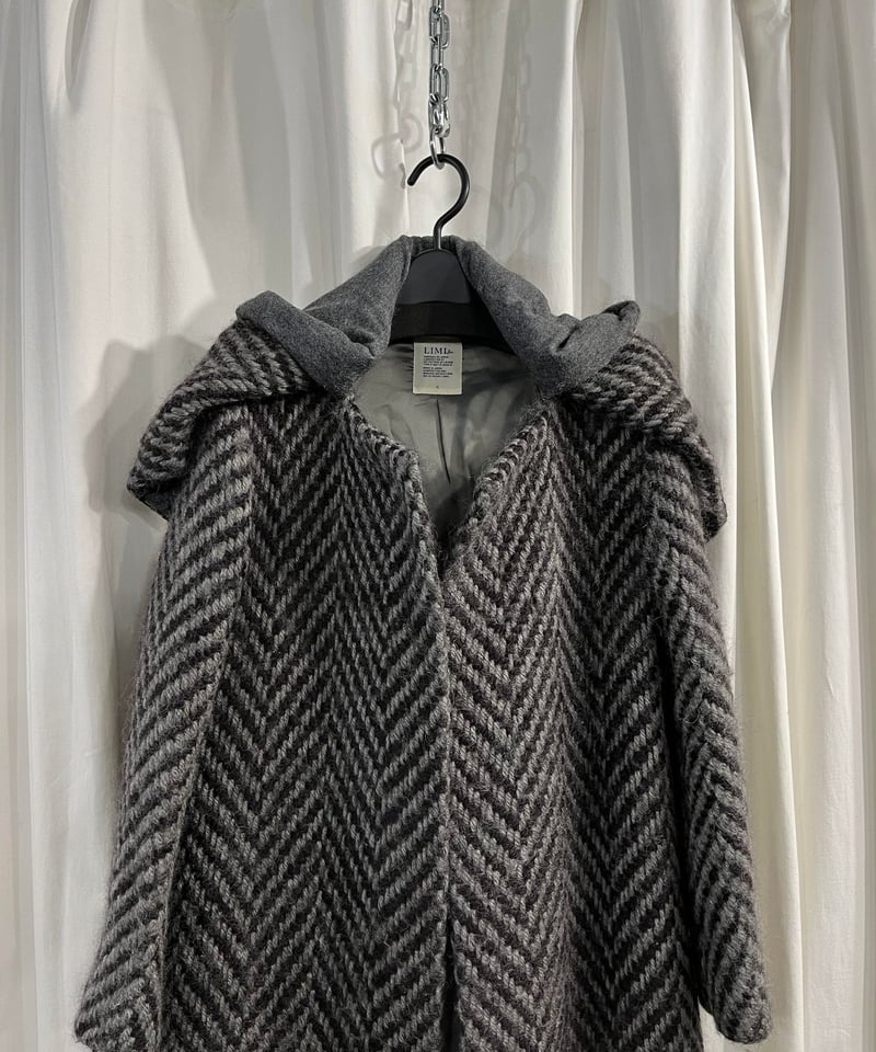 LIMI feu yohji yamamoto ストールデザインコート(LM-C07-114) LIMI feu yohji yamamoto ストールデザインコート(LM-C07-114)