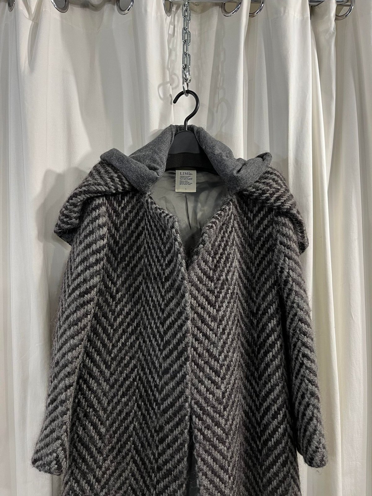 LIMI feu yohji yamamoto ストールデザインコート(LM-C07-114) LIMI feu yohji yamamoto ストールデザインコート(LM-C07-114)