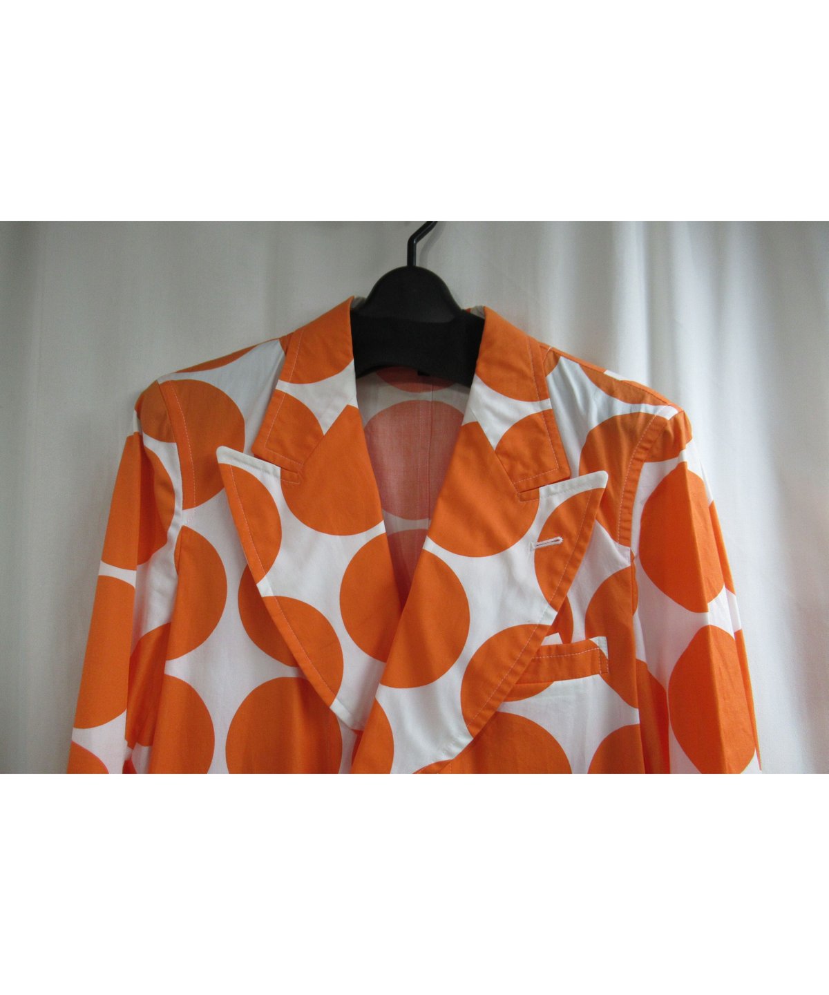 コムデギャルソン AD2001 ドット柄 ロングコート コムコム コムデギャルソンCOMME des GARCONS ナイロンドット