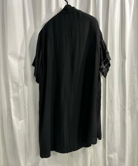 2022SS yohji yamamoto pour homme シルクブラウス（HG-B16-418）