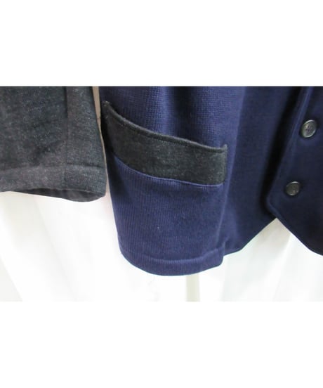 80’s yohji yamamoto pour homme vintage 切替えニットジャケット HJ-1