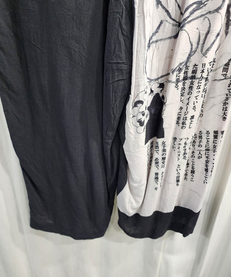 2019ss yohji yamamoto pour homme プリントパンツ （HH-P2