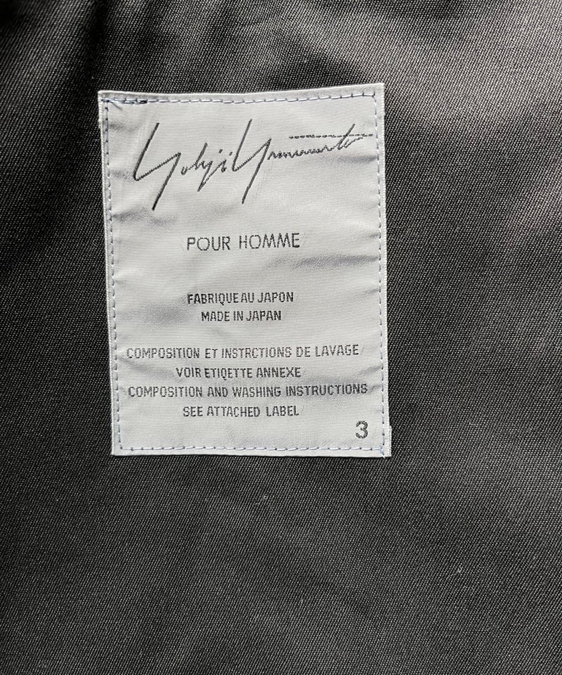 2000SS yohji yamamoto pour homme vintage ノーカラージ 2000SS yohji yamamoto pour homme vintage ノーカラージ