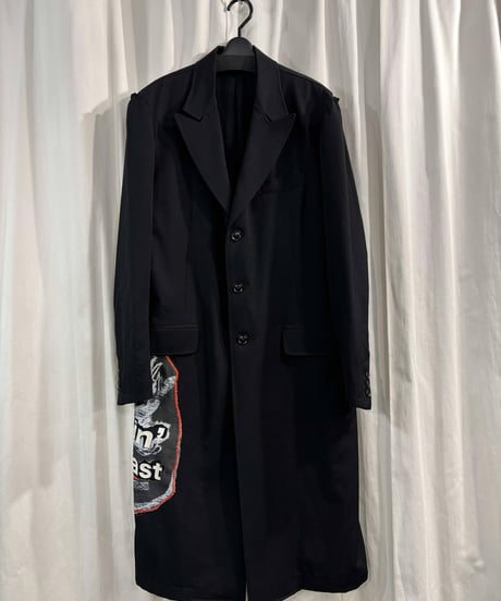 2017AW yohji yamamoto pour homme 刺繍デザインロングジャケット （HK-J38-127）