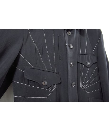 93aw yohji yamamoto femme vintage ステッチデザインジャケット（FP-J35-950）