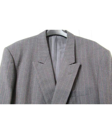 90's yohji yamamoto COSTUME D'HOMME グレー ダブル 変わりボタンセットアップ（HV-X04-190）