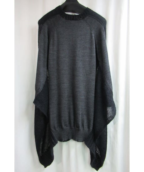 AD2014 JUNYA WATANABE COMME des GARCONS ポンチョ風 変形デザインニット JN-N031