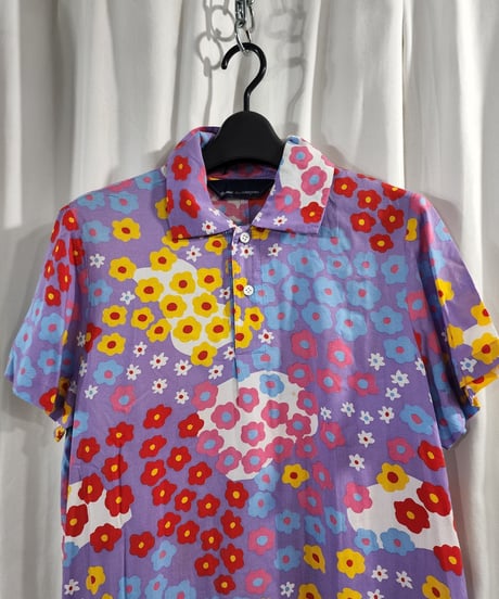 難ありAD1996 COMME des. GARCONS 青山オリジナル 赤 プリントワンピース (KX-615190)
