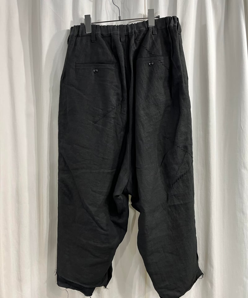 2022SS yohji yamamoto pour homme デザインサルエルパンツ(HG 2022SS yohji yamamoto pour homme デザインサルエルパンツ(HG