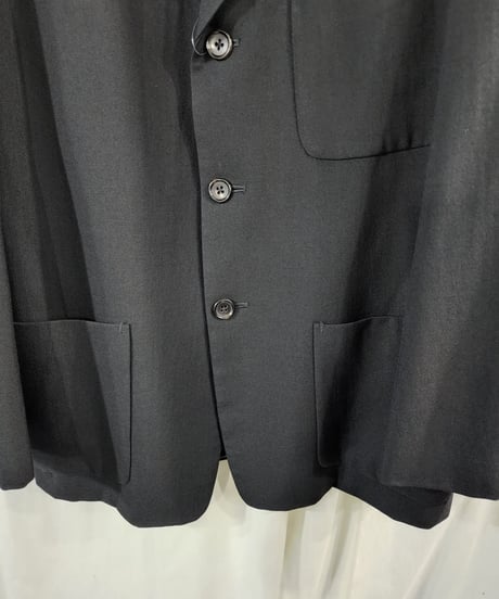 2018AW Y's for men yohji yamamoto 黒 3釦 デザインジャケット (MV-J10-116)