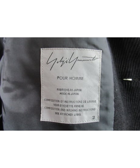 13aw yohji yamamoto pour homme フラップポケット ショートジャケット HQ-J14-105