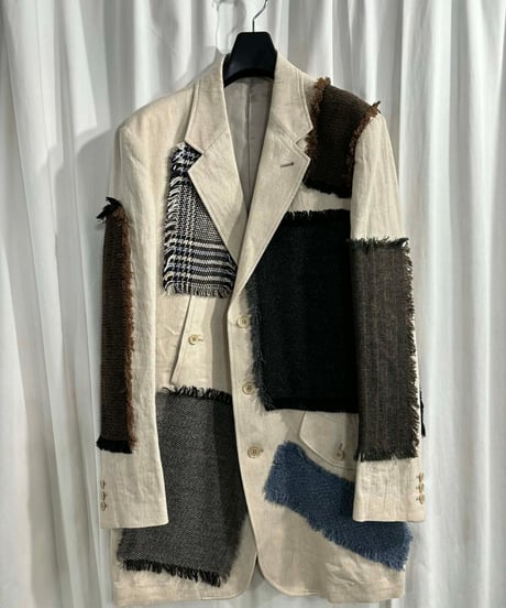 2023SS yohji yamamoto pour homme パッチワークジャケット（HZ-J69-305）