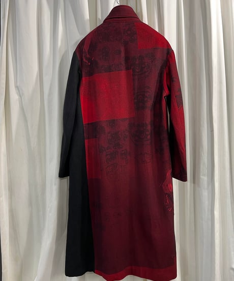 2018AW yohji yamamoto pour homme グラフィックドレスコート（HV-D44-816）