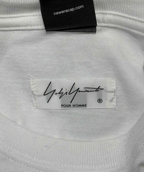 2019AW yohji yamamoto pour homme X NEW ERA ロゴ刺繡半袖Tシャツ（HC-T96-076）