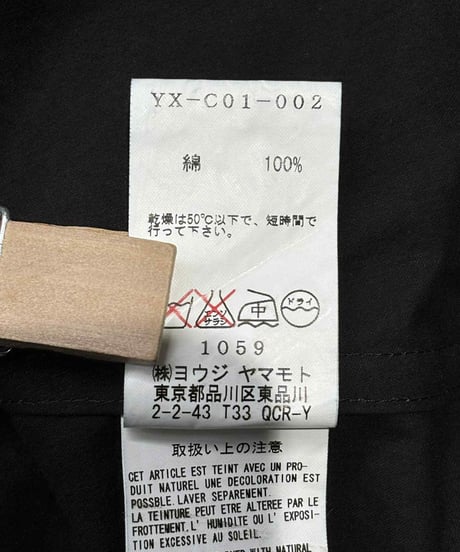 Y's yohji yamamoto コットンロングコート（YX-C01-002）