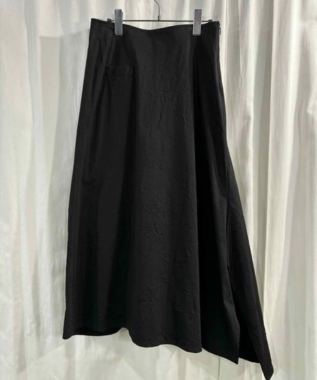 2017AW yohji yamamoto +noir アシメトリーデザインスカート （NK-S13-016）