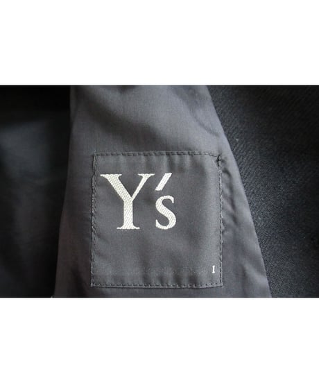 Y's yohji yamamoto 黒 変形襟デザインジャケット YX-J03-104