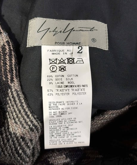 2020AW yohji yamamoto pour homme ラップパンツ（HR-P66-876）