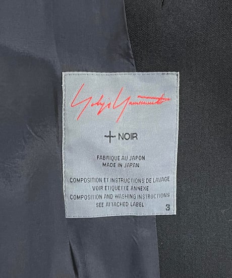 2012AW yohji yamamoto +NOIR スナップ釦 デザインジャケット（ND-J03-100）