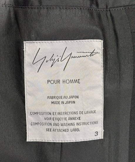 2004AW yohji yamamoto pour homme デザインロングジャケット（HJ-J54-300）
