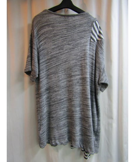 15ss yohji yamamoto pour homme ボーダー切り替えデザインニット HU-T47-097