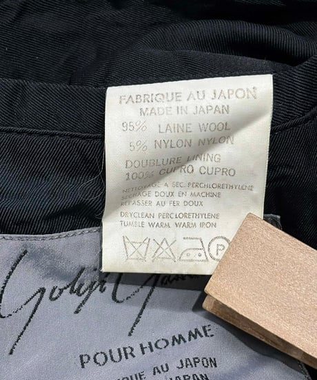 1980's yohji yamamoto pour homme vintage 丸文字ロゴ ストライプジャケット（H-J-239xxx）