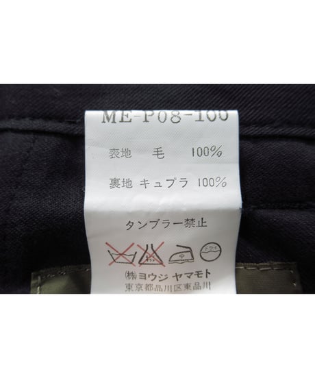 Y’s for men yohji yamamoto 紺 サイドデザイン テパードパンツ（ME-P08-100）